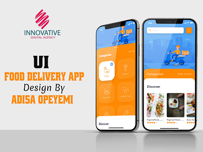 Food Ordering Mobile App UI app branding business design graphic graphic design typography ui ux web