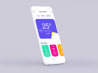 Weather Mobile App UI