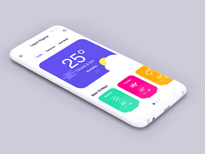 Weather Mobile App UI