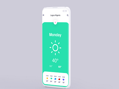 Weather Mobile App UI app branding business design graphic graphic design instagram post ui ux web