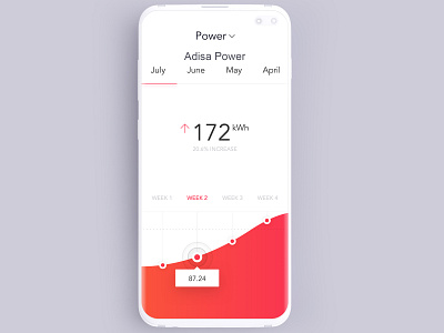 Power Mobile App UI