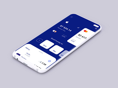 Finance Dashboard Mobile App UI
