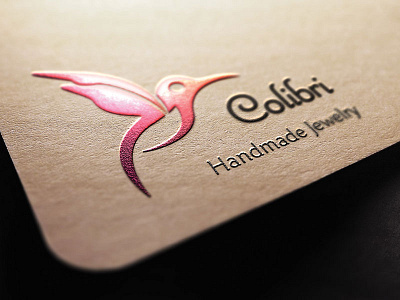 Logotype Colibri beauty bird decoration handmade jewelry logo logotupe ornaments