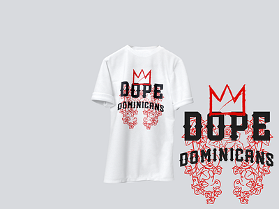 Dope Dominicans Tshirt Design graphic design illustration typography vector