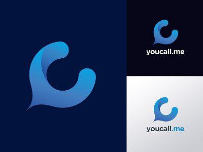 youcall.me app branding design illustration logo minimal startup vector web design