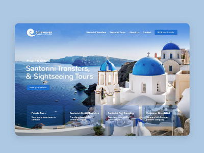 Blue Waves Travel branding design ecommerce homepage landing page travel travel agency typography ux ui web web site webdesign website website design wordpress