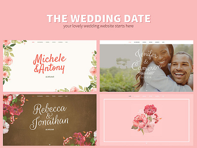 The Wedding Date marriage website wedding design wedding template wedding website