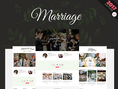 New Marriage WP Theme design wedding design wedding theme wedding website wedding wp theme