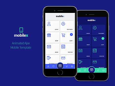 Mobilex Animated Mobile Template animated mobile template mobile app design mobile template mobile webapp