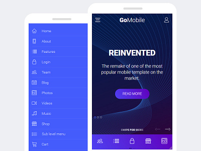 Gomobile 2018 gomobile2018 mobile app design mobile template