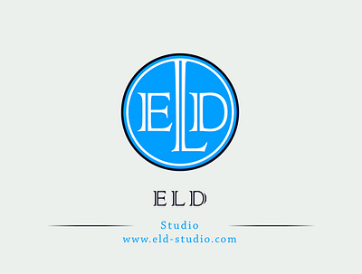 Logo Design ELD Studio - Monogram Design in Blue color brand brand design brand development brand identity branding branding agency branding design design flat logo logo design logos logotype minimal monogram monogram design monogram letter mark monogram logo monograms vector