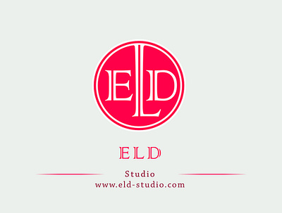 Logo Design ELD Studio - Monogram Design in Pink color brand brand design brand development brand identity branding branding agency branding design design flat lettermark logo logo design logodesign logos logotype monogram monogram design monogram letter mark monogram logo