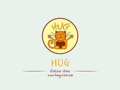 "HUG" - Online Store, Badge style 1