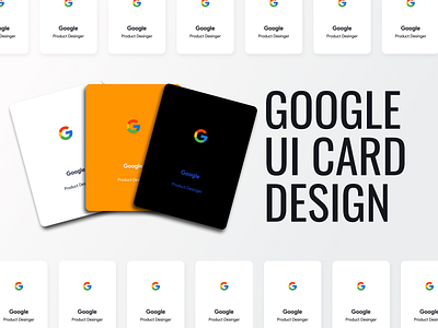 Google UI Card Design branding card design icon identity branding ui ui card ux