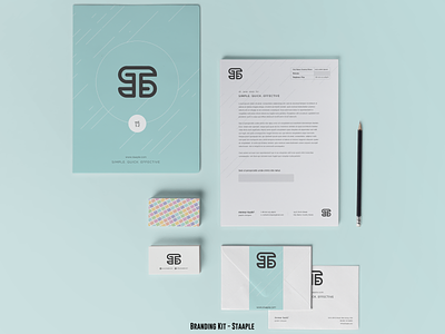 Staaple Branding Kit branding business card design businesscard design icon identity branding logo print design typography vector