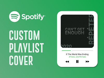 Spotify Custom Playlist Covers branding card design element flat icon print design ui ux web