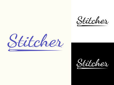 Stitcher Store branding design element flat icon identity branding logo print design typography vector