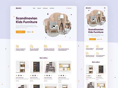 Furniture store | E-commerce website branding concept design e commerce figma landing page ui ux webflow website