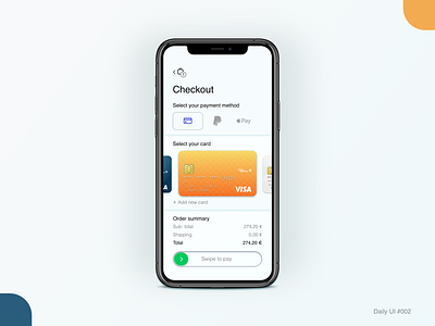 Checkout • Daily UI challenge #002 app checkout checkout page design ui