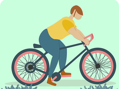 Cycling activity boy with cycle character cycling cyclist design games icon vector illustration racer student vector illustration