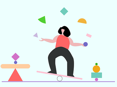 Balancing & Juggling illustration