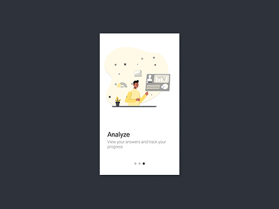 Onboarding Illustration for Survey App design figmadesign illustration mobileapps onboarding flow onboarding screens onboarding ui survey app vector illustration