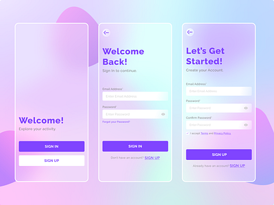 Login Screen Gradient Design | Figma Design by Akanksha on Dribbble