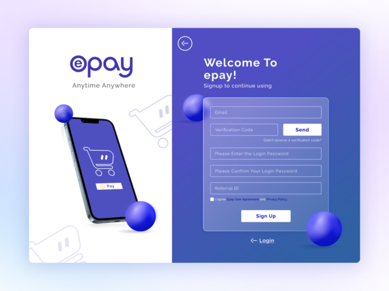 ePay Sign Up Form Re-Design - Sign up Form Design - Figma Design akanksha appui design figma figmadesign illustration productdesign register-form registration-form sign-up-form sign-up-page signup signup-form signupdesign signupform ui uxui vector illustration vectorlo