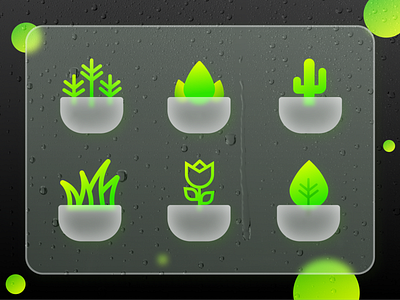 Plant Icons branding figmadesign flat graphic design icon vector iconography icons plants product ui uiux