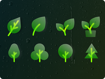 Plant Icons 3d appicons branding figmadesign graphic design icons productdesign ui uiux