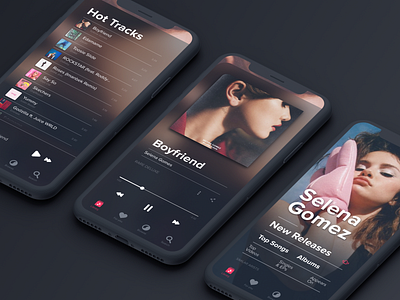 Dribbble Shot Music App app design mobile ui music music app music player sound ui ui design