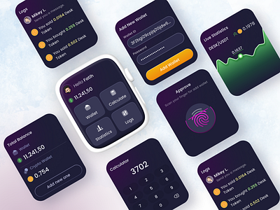 Smart Watch Crypto Wallet App