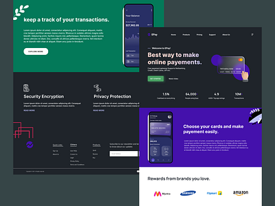 EPay - Landing page concept