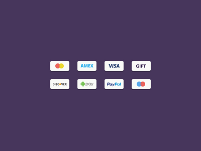 Credit Card and Payment Icons