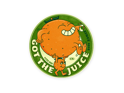 Orange fruit sticker birthday branding character character design design digital art fruit fruitsticker illustration orange sticker
