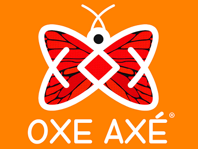 brand OXE AXÉ - logo - butterfly branding butterfly clothing colorful dress fashion feminine fashion logo moda trademark