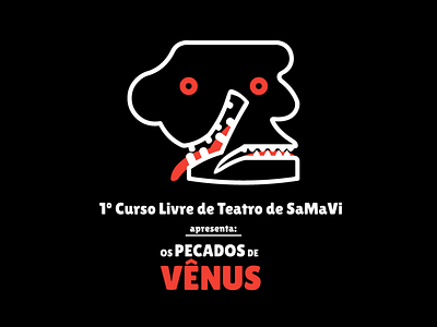 Logo 1º CLdT SaMaVi bahia brand branding brasil carranca curso frown logo rodrigo alessander samavi teatro theater