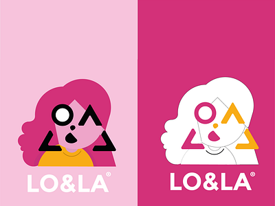 lo & la logo design graphic brand brand branding criative graphic design lo e la logo nife media pink rodrigo alessander