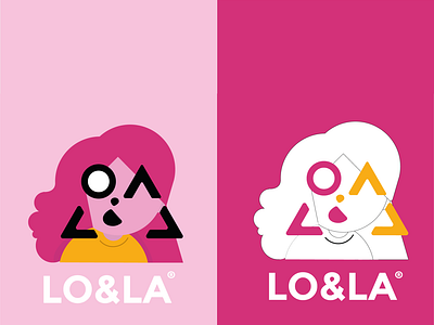 lo & la logo design graphic brand