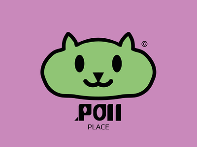 Draw Poll place - brand brand branding cat design graphic design green illustration illustrator logo nife media pink rodrigo alessander trademark