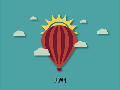Daily Logo challenge #2 Crown adobe illustrator adobe illustrator cc crown daily logo challenge hot air balloon illustrator logo
