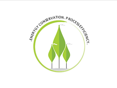 Energy saving logo for industries adobe energy saving green illustrator industries logo machine