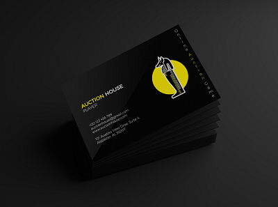 AUCTION HOUSE Business Card Design || Business Card brand identity branding business card business card design business cards businesscard company branding logo modern business card modern design professional business card professional design unique business card visit card visiting card visiting card design visitingcard