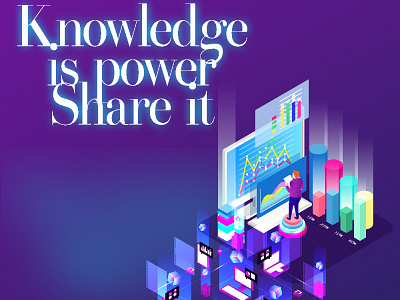 Knowledge is power, Share it. 3d animation brand identity brand logo branding company branding design graphic design icon illustration illustrator leaflet logo logo design motion graphics playoff poster typography ui ux