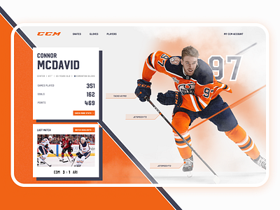 CCM ALL OUT ccm ccmhockey design hockey mcdavid product design ui user interface user interface design web webdesign