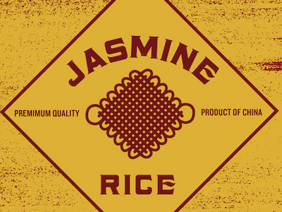 Jasmine Rice Packaging graphicdesign packaging typography