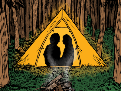 Take Me to the Woods camping illustration outdoors wilderness woods