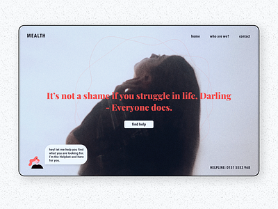 MEALTH - Landing Page Concept app design typography ui ux