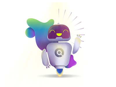 Robot | Ilustration 🤖 2d animation art character design flat gradient illustration illustrator robot vector