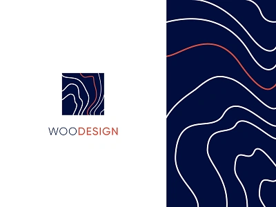 WOODESING / LOGOTIPO 🌳 abstract animation art branding design diseño de interior flat illustration illustrator logo minimal wood